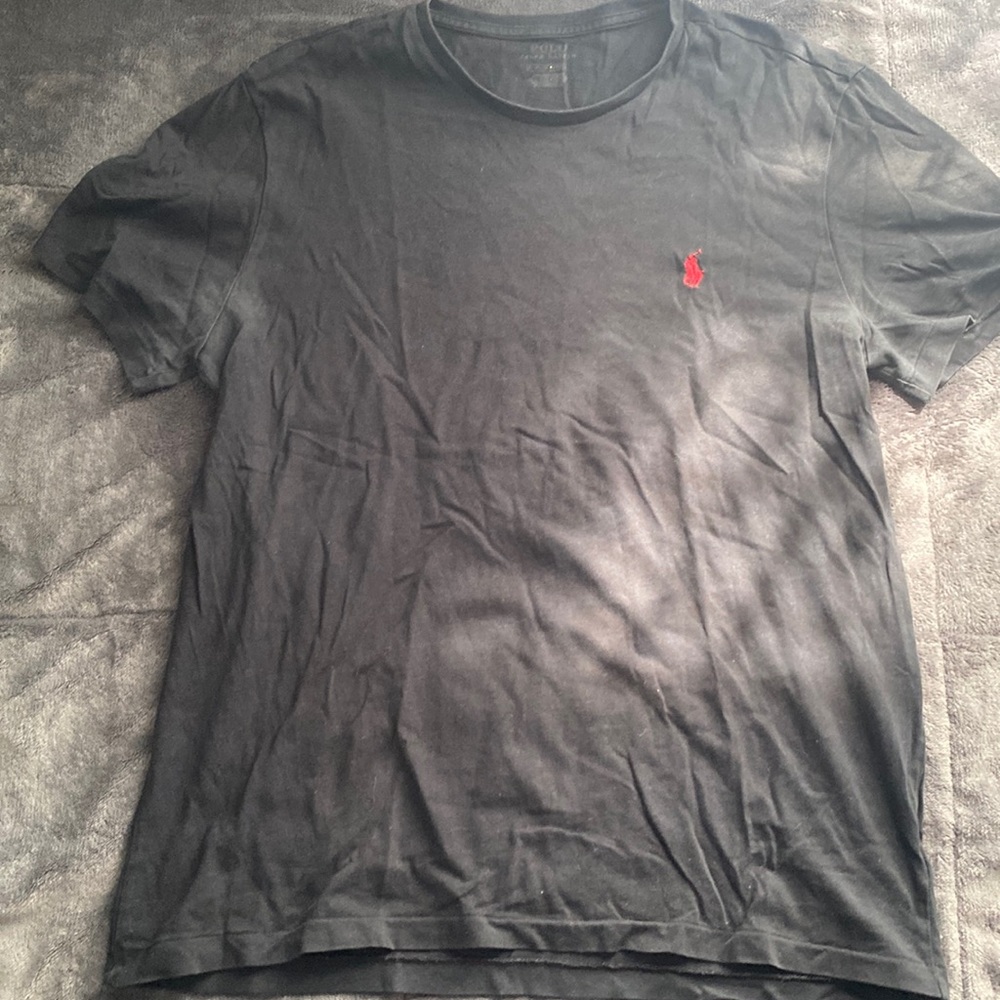 Polo t shirt black and red